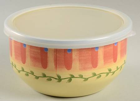 Napoli (Stoneware) 5" Metal Mixing Bowl & Plastic Lid