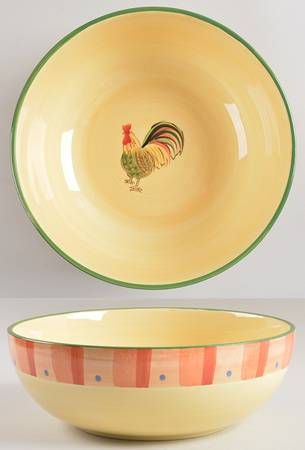 Napoli (Stoneware) 10" Large Salad Serving Bowl