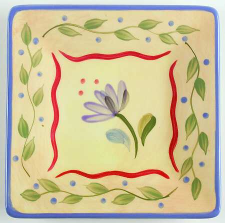 Napoli (Stoneware) Finger Food Plate