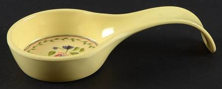 Napoli (Stoneware) Melamine Spoon Rest (Holds 1 Spoon)