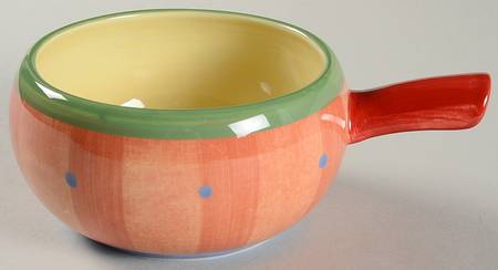 Napoli (Stoneware) One Stick Handled Soup/Snack Bowl (use with SNTR11)