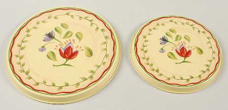 Napoli (Stoneware) Stove Cover Set-Steel 2 8" & 2 10" Round Covers