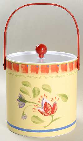 Napoli (Stoneware) Plastic Ice Bucket & Lid