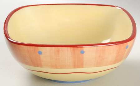 Napoli (Stoneware) 5" Individual Square Salad Bowl