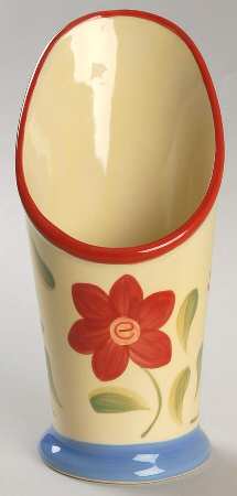 Napoli (Stoneware) 3 Holder Flatware Caddy-Ceramic Holder Only