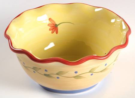 Napoli (Stoneware) 6" Ruffled Bowl