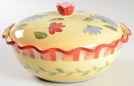 Napoli (Stoneware) Round Covered Vegetable