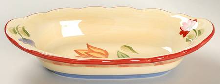 Napoli (Stoneware) 9" Oval Bowl