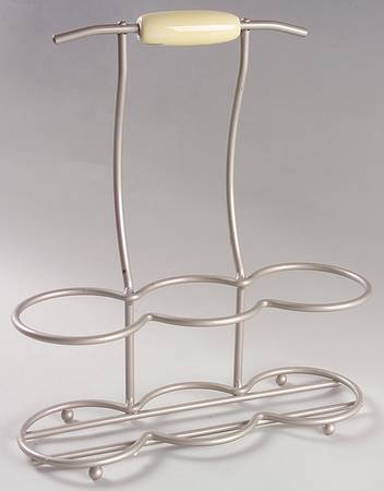 Napoli (Stoneware) Flatware Caddy-3 Holder/Metal Caddy Only