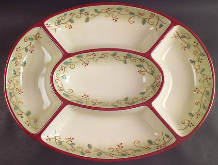 Pepperberry 5 Part Oval Divided Server