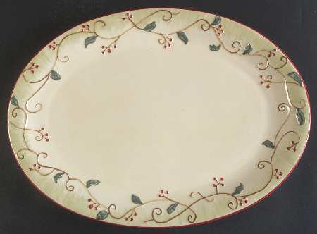 Pepperberry 16" Oval Serving Platter