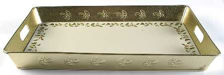 Pepperberry 18" Rectangular Metal Tray