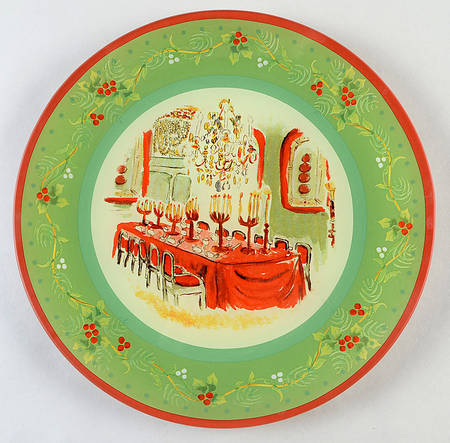 Pistoulet Holiday 12" Round Glassware Platter