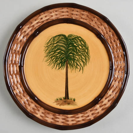 Palm Tree Salad Plate