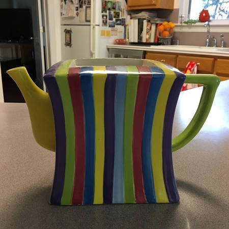 Cabana Stripe Teapot No Lid