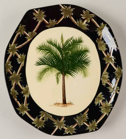 Black Palm Dinner Plate