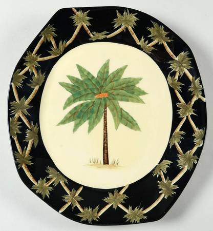 Black Palm Dinner Plate