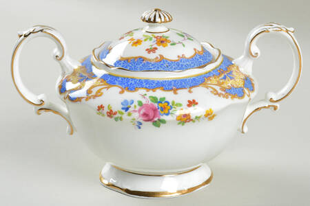 Plymouth (Blue) Sugar Bowl & Lid