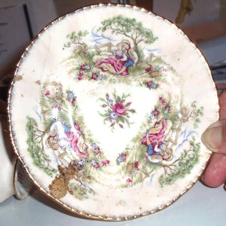 Antique Series Saucer for Footed Cup