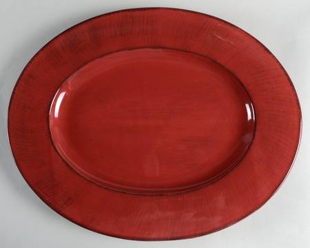 Toscana Burgundy 19" Oval Serving Platter