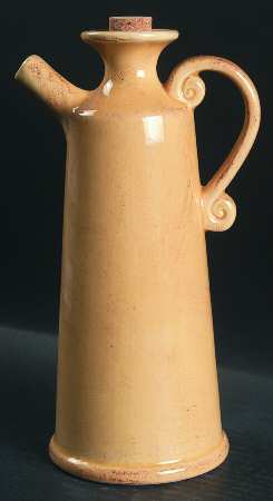 Toscana Gold Oil Jar/Cruet & Stopper
