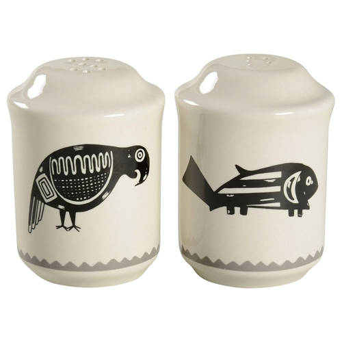 Ancient Mimbreno Black (Replica) Salt & Pepper Set
