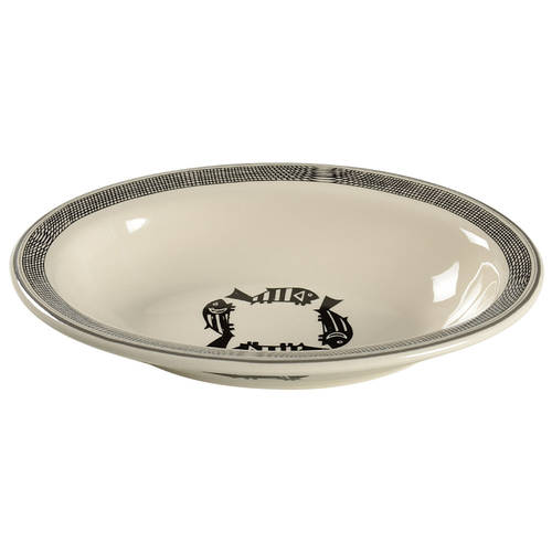 Ancient Mimbreno Black (Replica) 11" Oval Vegetable Bowl