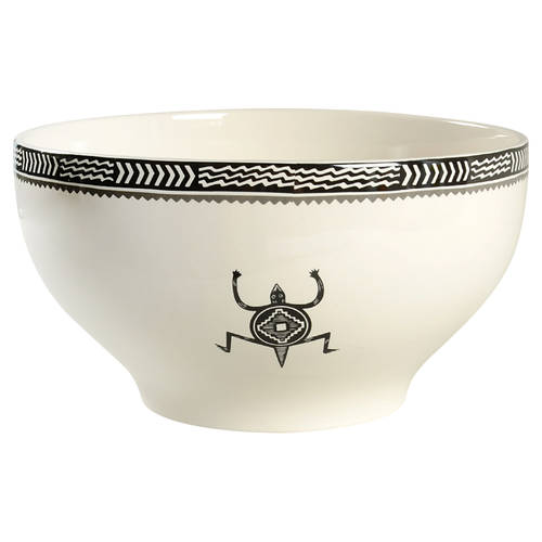 Ancient Mimbreno Black (Replica) 4 Quart Menudo Bowl