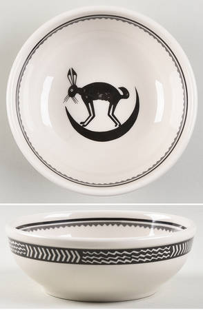 Ancient Mimbreno Black (Replica) Chili Bowl
