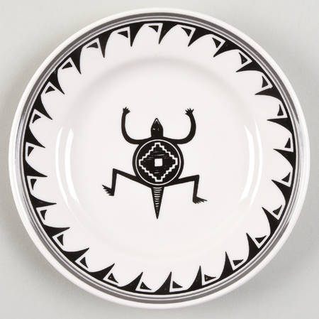 Ancient Mimbreno Black (Replica) Small Bread & Butter Plate