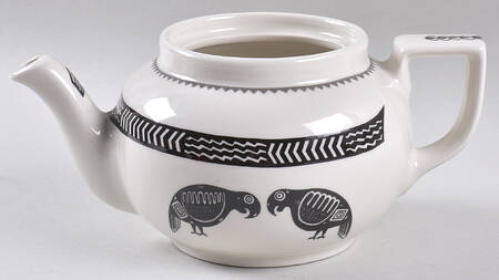 Ancient Mimbreno Black (Replica) Teapot No Lid