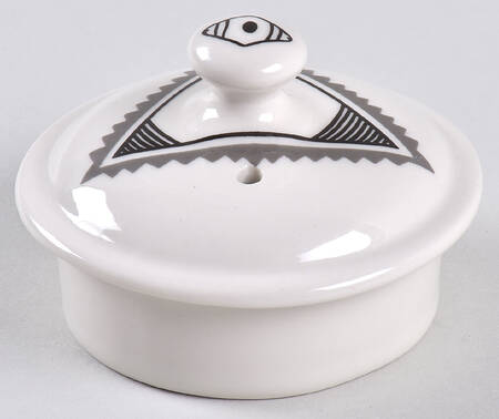 Ancient Mimbreno Black (Replica) Lid for Teapot