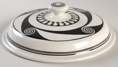 Ancient Mimbreno Black (Replica) Lid for 1.5 Qt Round Casserole