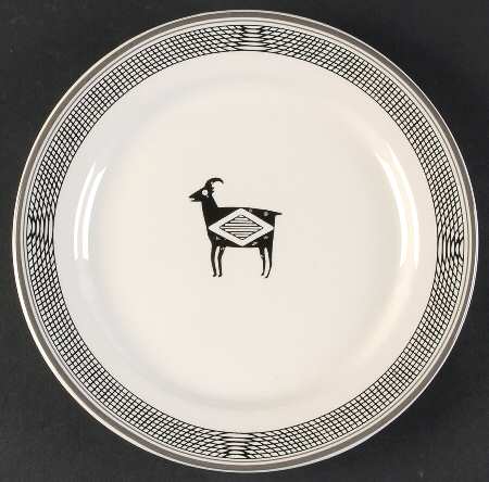 Ancient Mimbreno Black (Replica) Salad Plate
