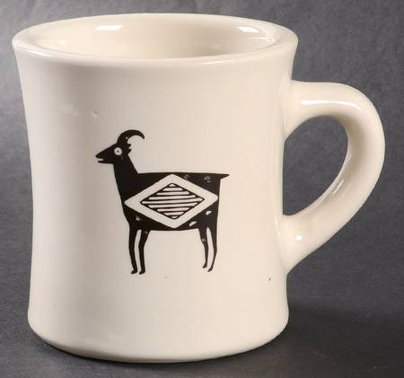 Ancient Mimbreno Black (Replica) Cafe Mug