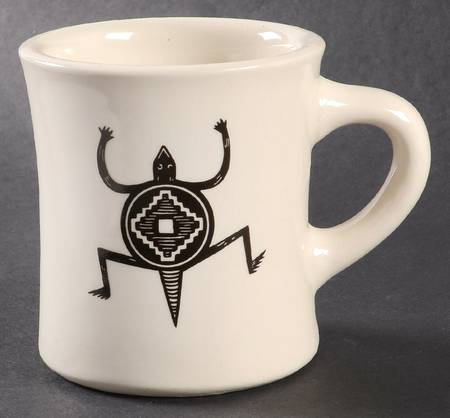 Ancient Mimbreno Black (Replica) Cafe Mug