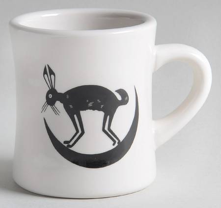 Ancient Mimbreno Black (Replica) Cafe Mug