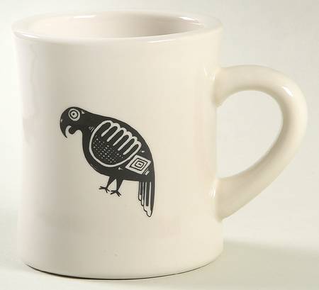 Ancient Mimbreno Black (Replica) Cafe Mug