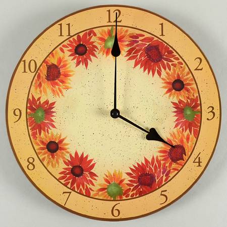Evening Sun Hanging Wall Clock