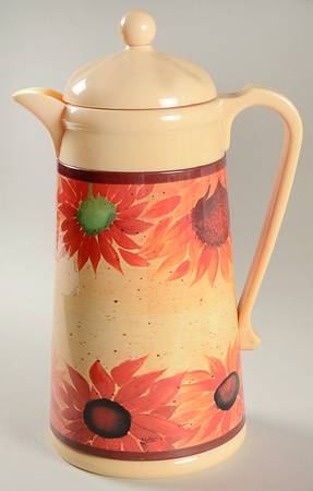 Evening Sun Plastic Thermos/Carafe & Lid