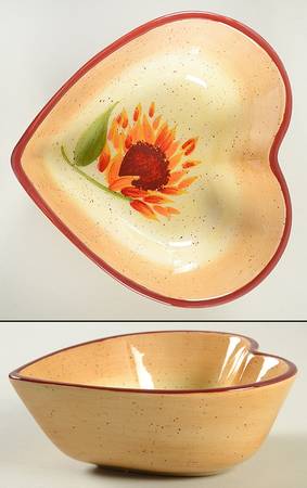 Evening Sun Heart Shaped Dish