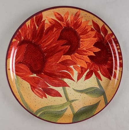 Evening Sun 14" Round Melamine Tray