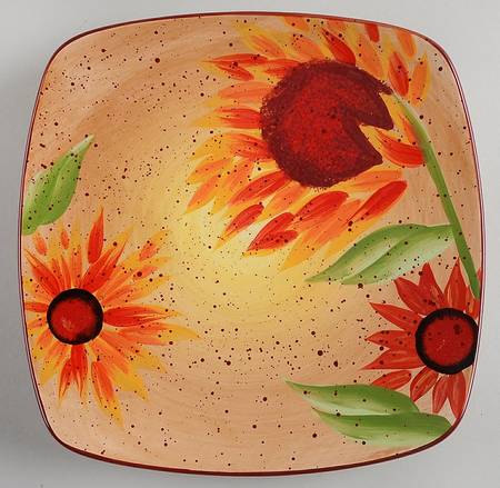 Evening Sun Square Salad Plate