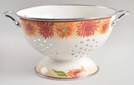 Evening Sun Metal Colander
