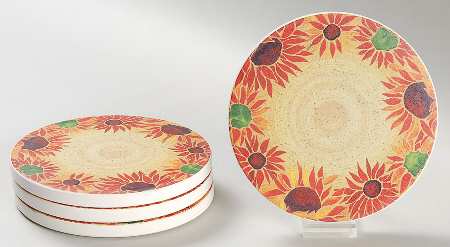 Evening Sun Round (Thirsty) Stone Coaster - Set of 4