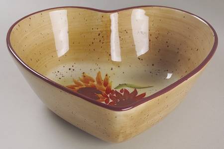 Evening Sun 8" Heart Shaped Bowl