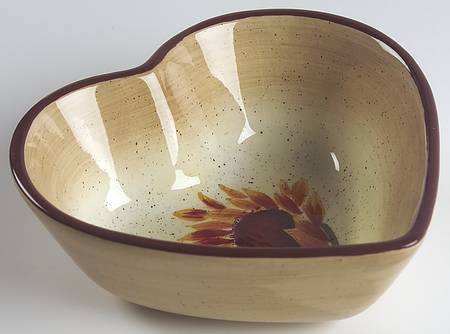 Evening Sun 6" Heart Shaped Bowl