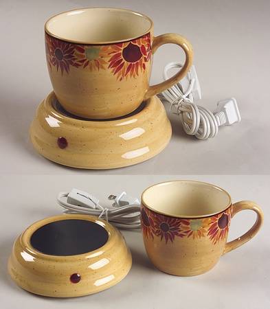 Evening Sun 2 Piece Electric Coffee Cup Warmer