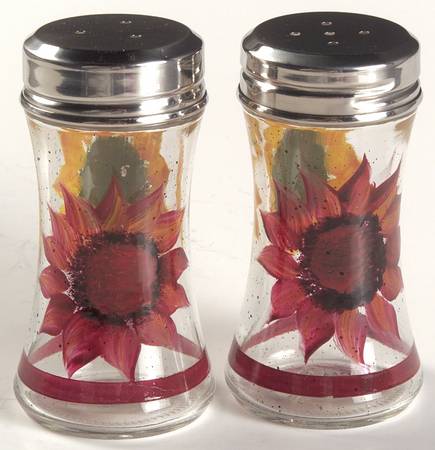 Evening Sun Glassware Salt and Pepper Set