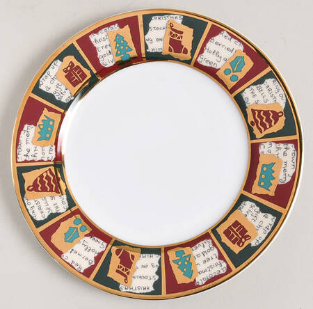 Yuletide Greetings Salad Plate